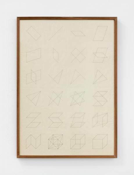 Ivan Liovik Ebel, Cavalier Perspective I, Ink on transparent paper,  100 x 70 cm, framed