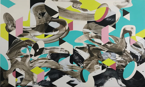 Ab van Hanegem, acrylic on canvas, 120 x 200 cm