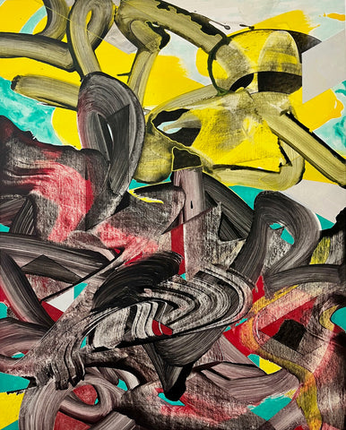 Untitled 2025. Acryl on paper.  56 x 45 cm